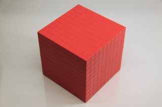 Wissner® active learning - Thousand Cube 1 pcs (red) RE-Plastic®