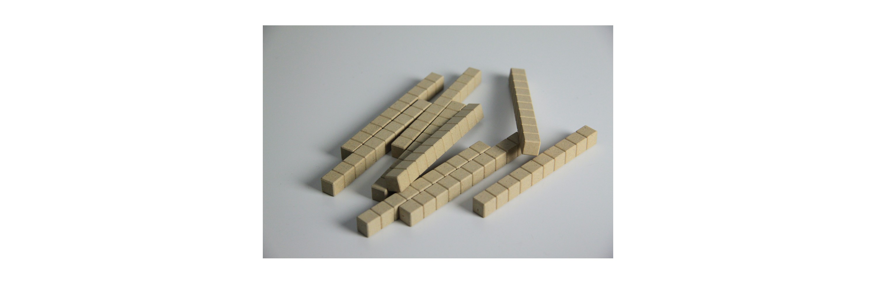Wissner® active learning - Dienes Base Ten Rods in natural colours (100 pcs) RE-Wood®