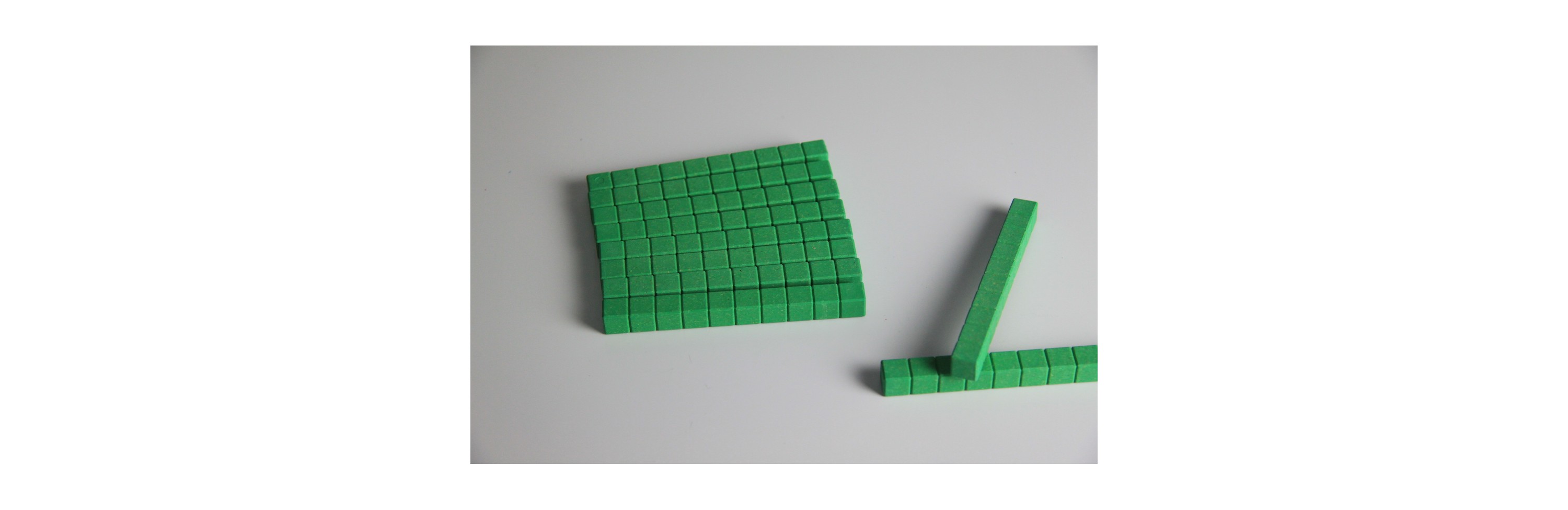 Wissner® active learning - Dienes Base Ten Rods green (10 pcs) RE-Wood®