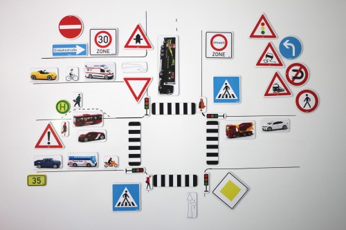 Traffic signs. additional set. magnetic (124 pcs) MAG-Pap°