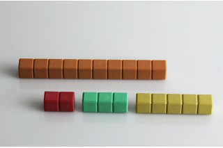 Wissner® aktiv lernen - Rechenstäbchen in 10 Farben (30 Stück) RE-Wood®