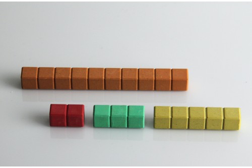 Wissner® active learning - Counting Rods in 10 colours (30 pcs) RE-Wood®