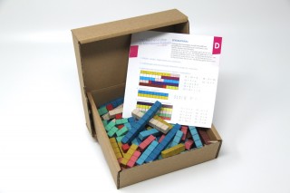 Counting rods. in 10 Montessori colours (100 pcs)