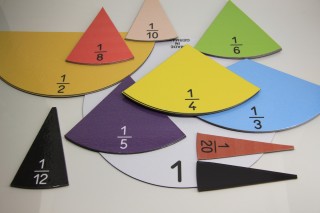 Wissner® active learning - Fraction Set round in 10 colours magnetic (71 pcs) MAG-Pap°