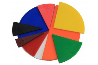 Fraction Set. round in 10 colours. (71 pcs)