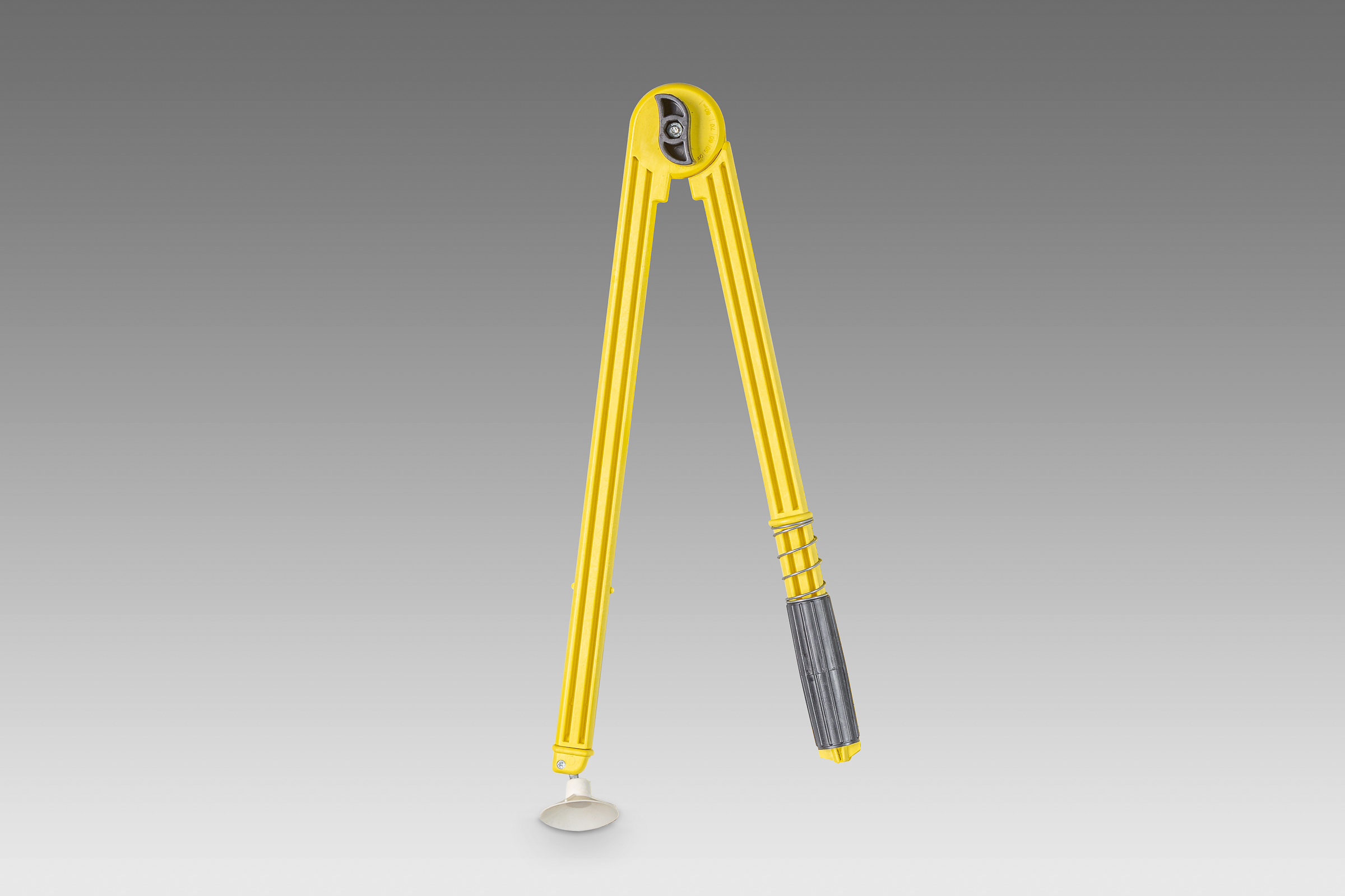 Zirkel mit Saugnapf gelb
