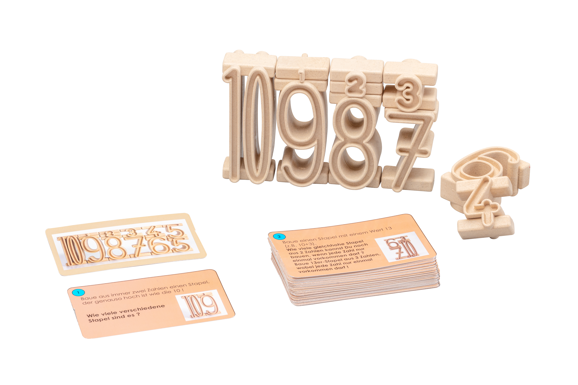 080050.000 Aufgabenkärtchen für Stapelzahlen