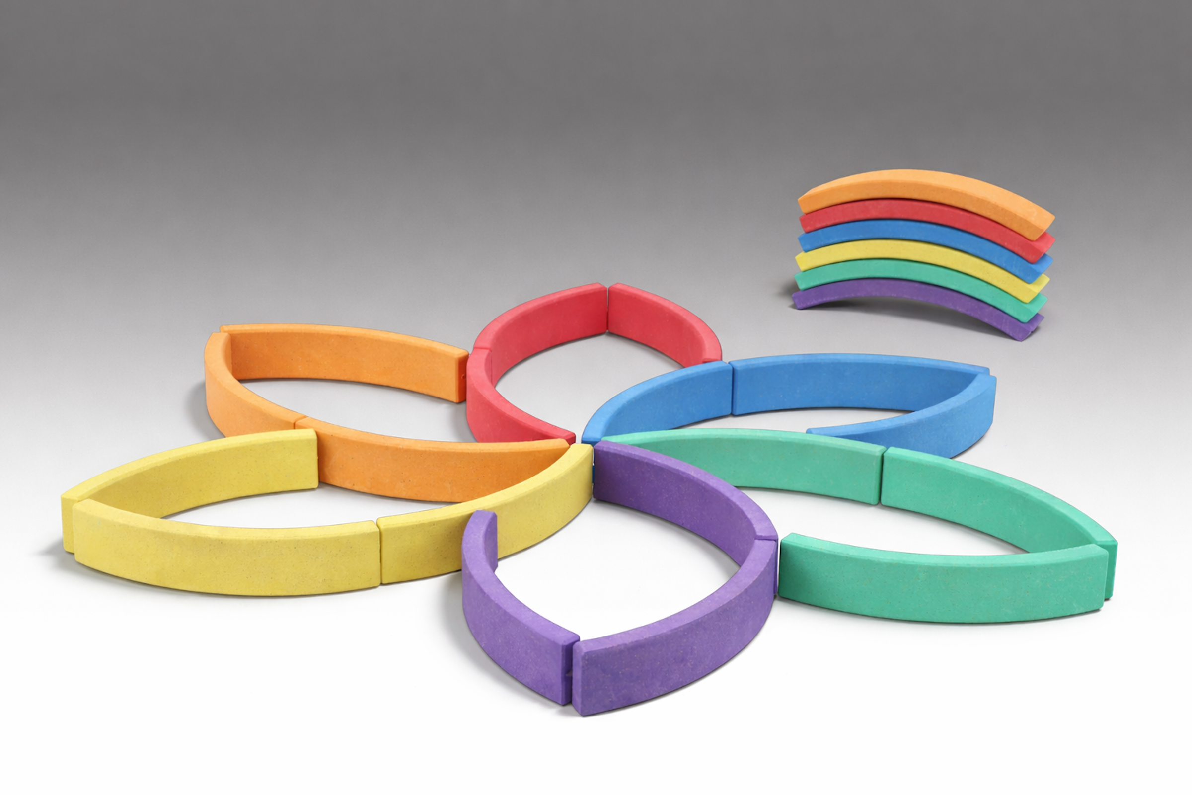 Bogensteine in 6 Farben (24 Stück)