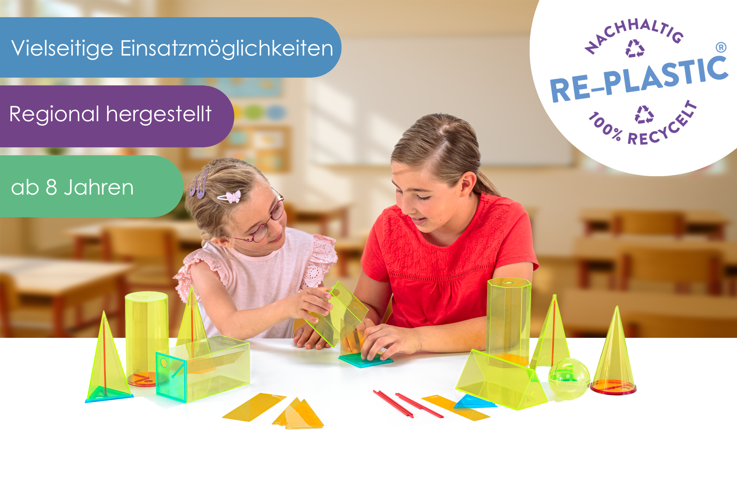 039510.000 Körperformensatz 15cm 10 Geokörper 