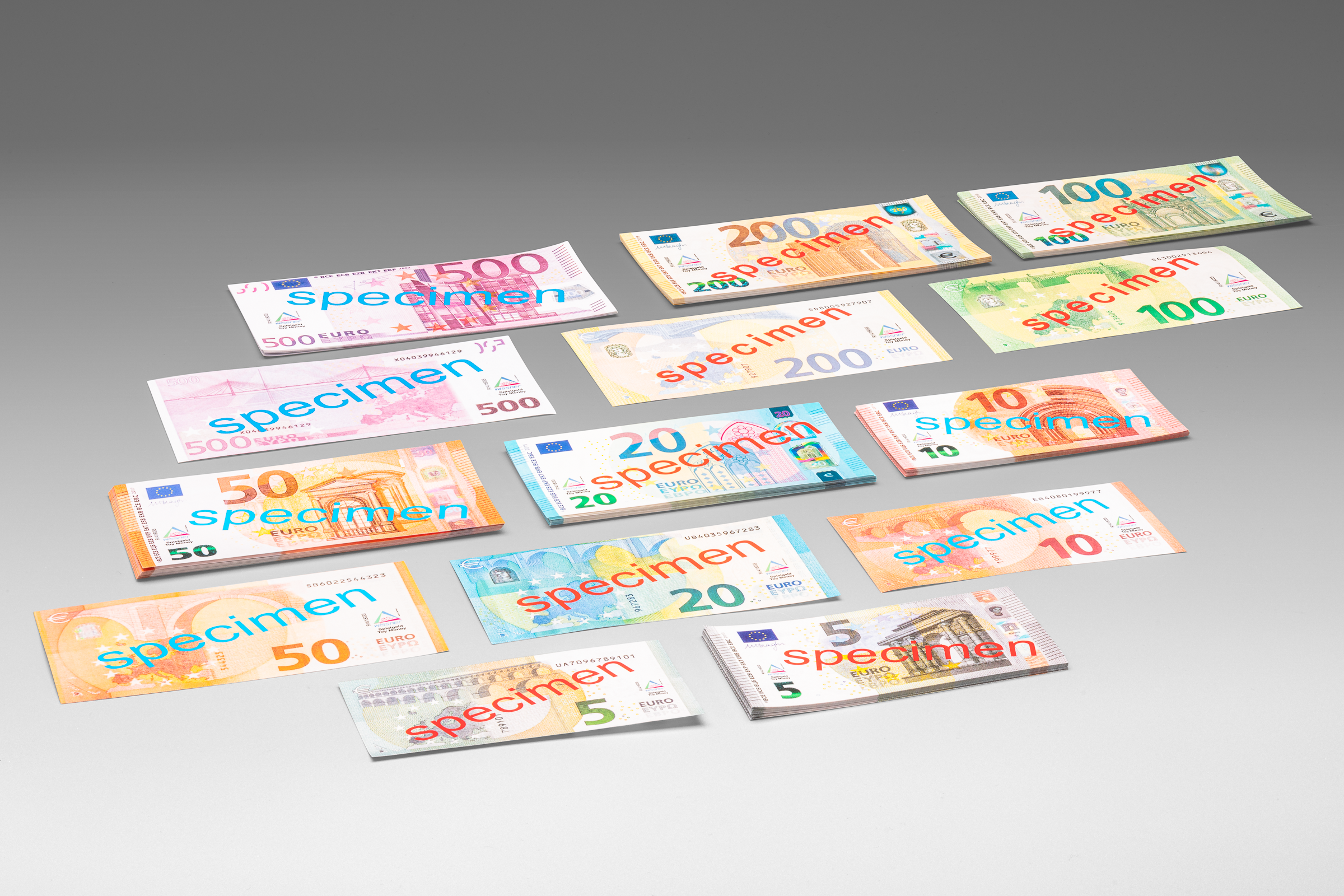 Spielgeld Scheine gemischt