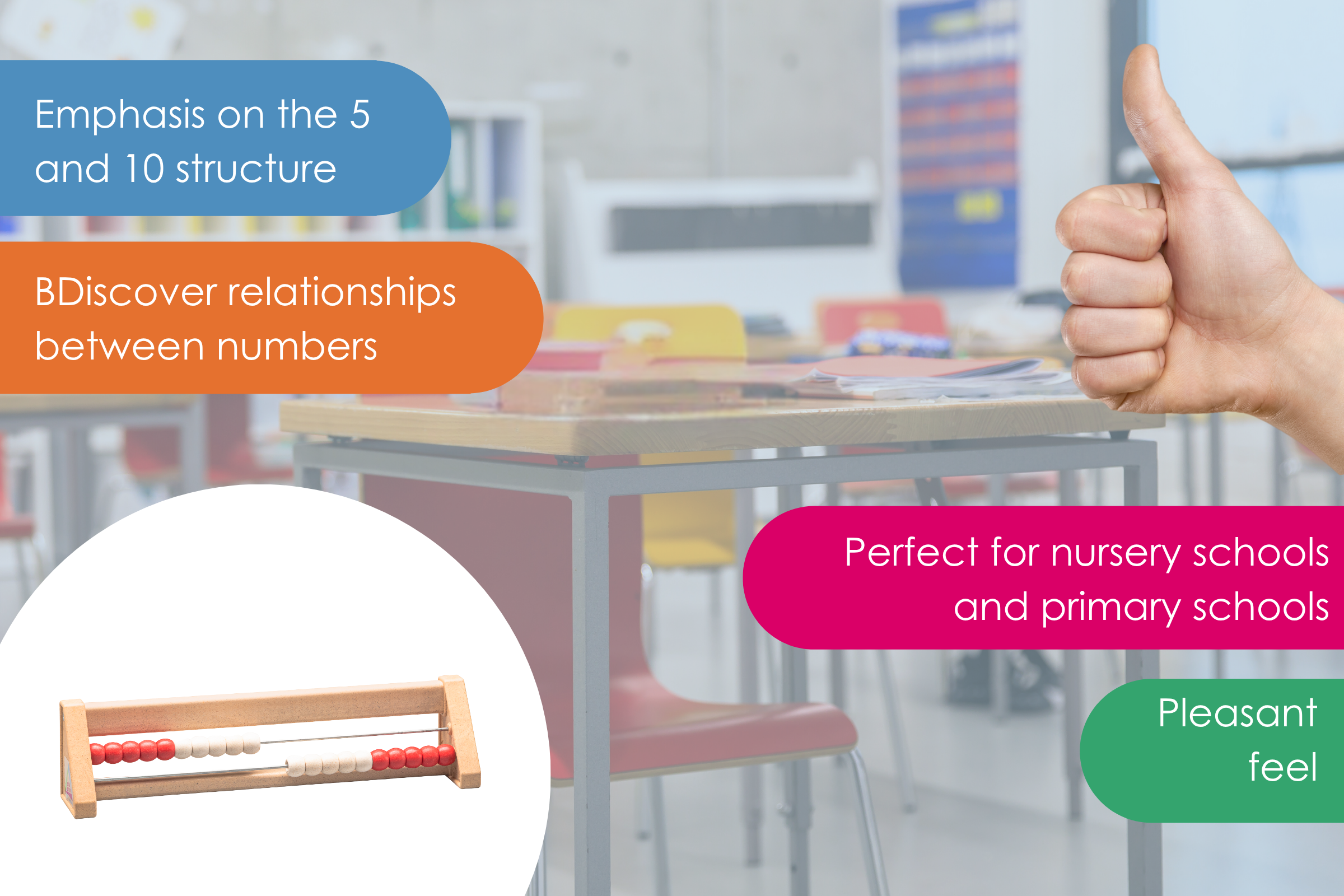 080200.200 Abacus with 20 balls red/white