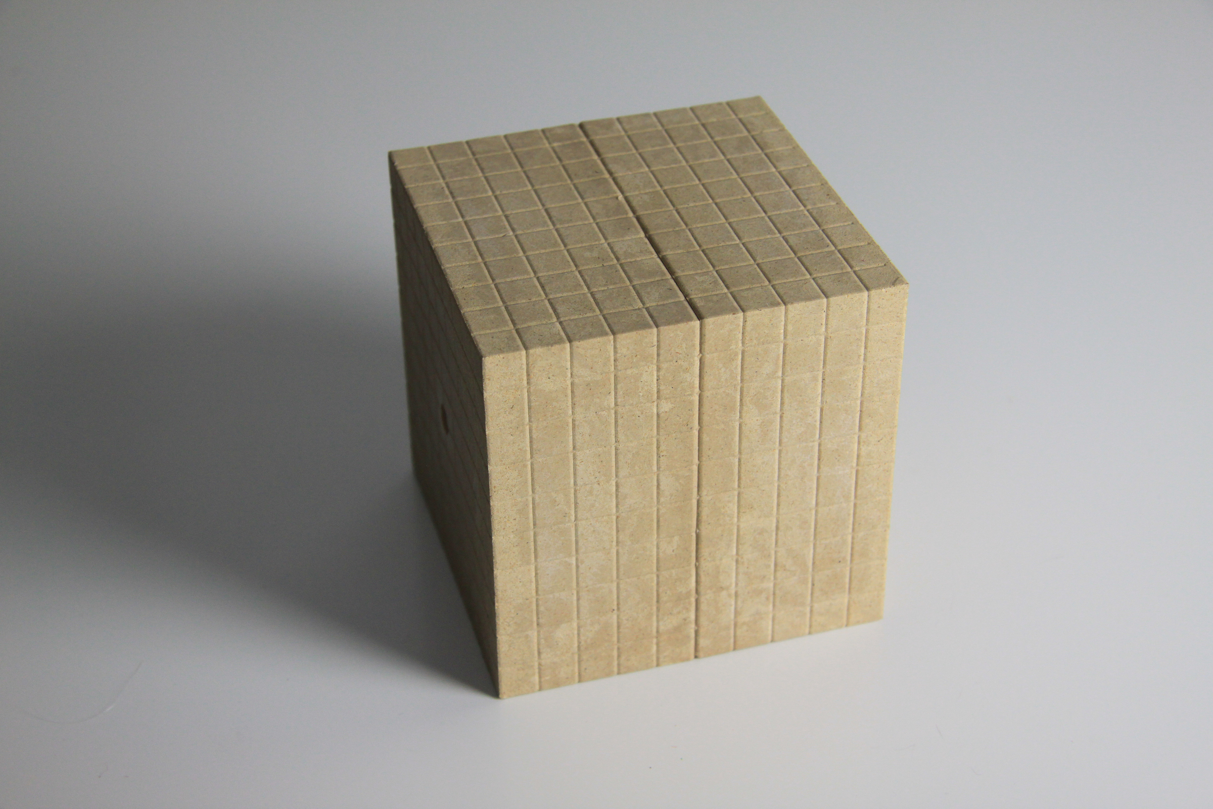 Dienes Base Ten Thousand Cube in natural colors (1 pcs)