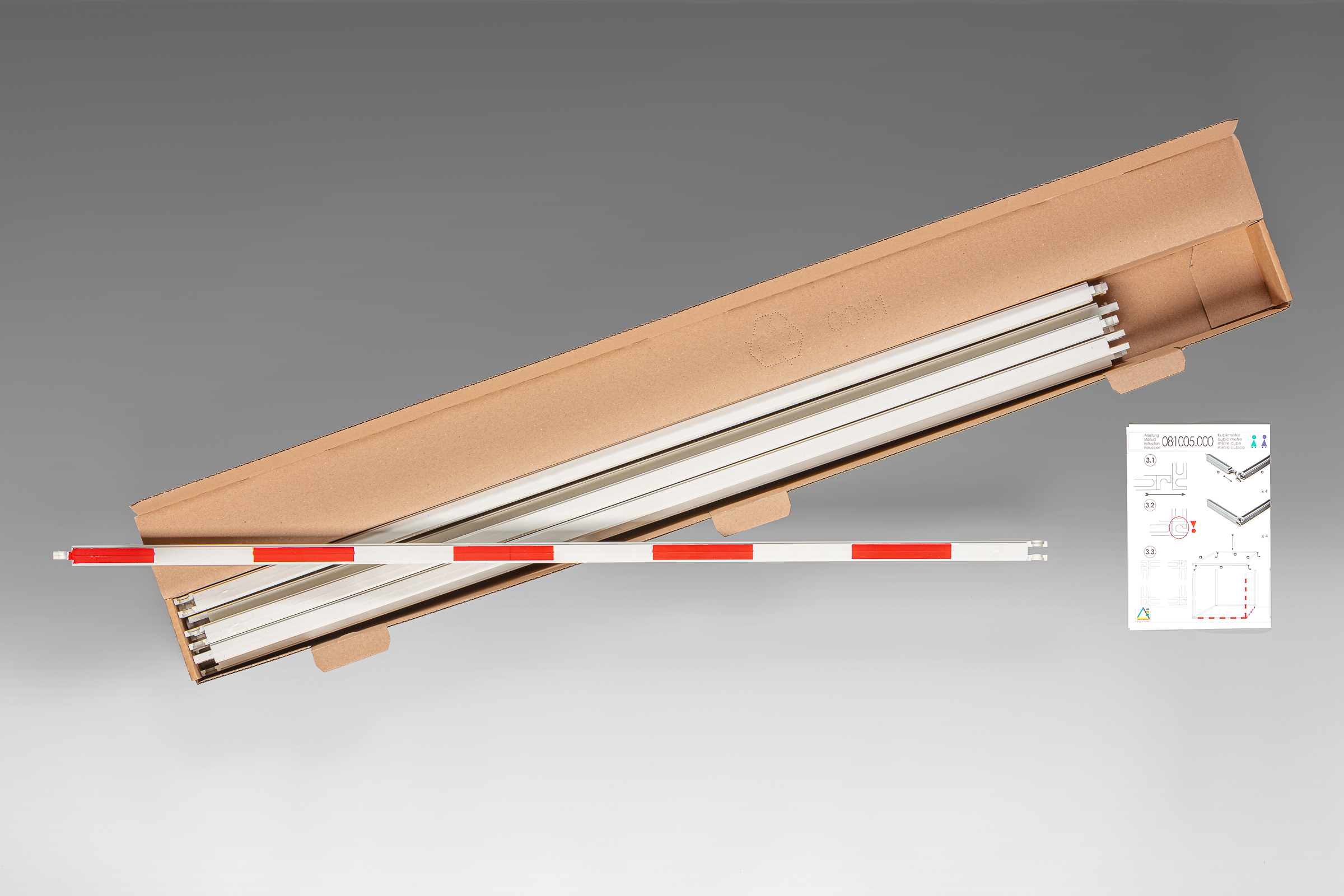 081005.000 Kubikmeterbausatz mit Einteilung