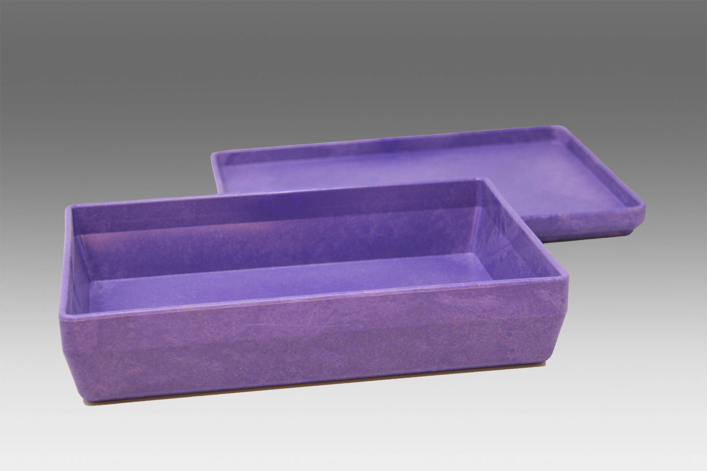RE-Wood® Box klein mit Deckel lila