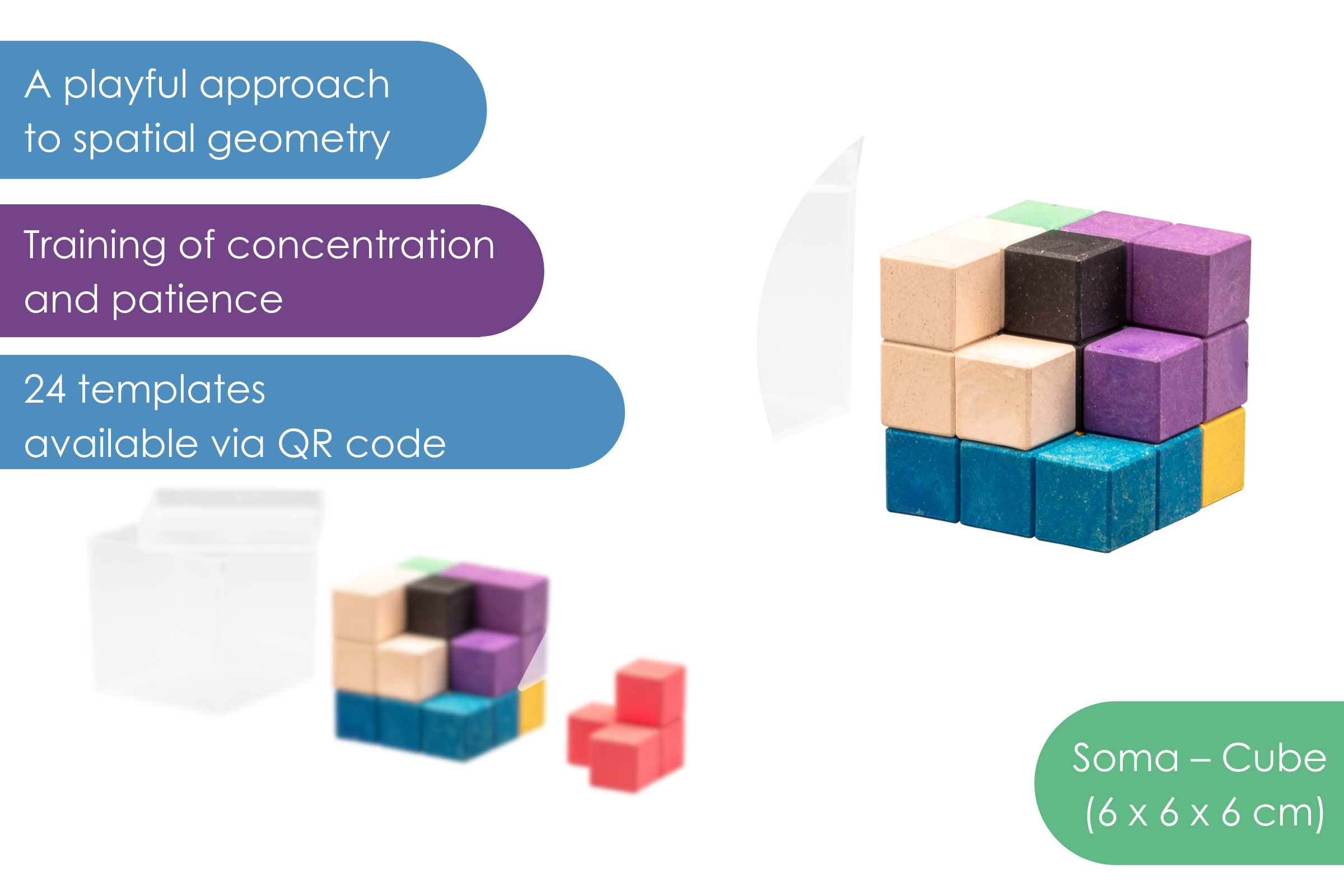 080555.000 Soma-Cube in 7 colors