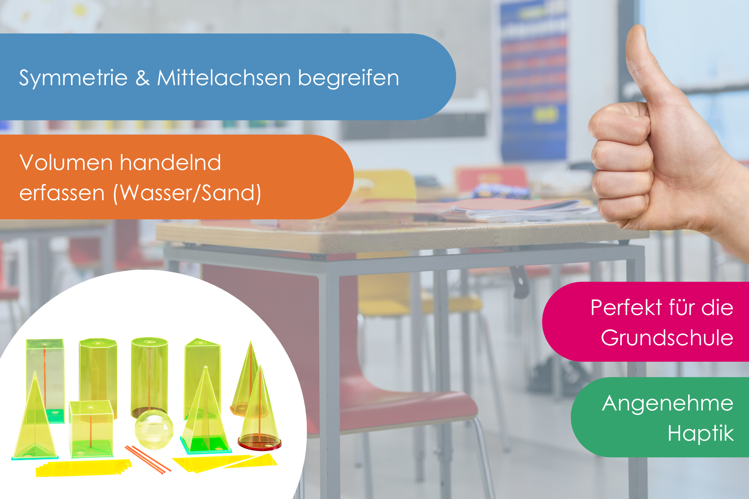 039510.000 Körperformensatz 15cm 10 Geokörper