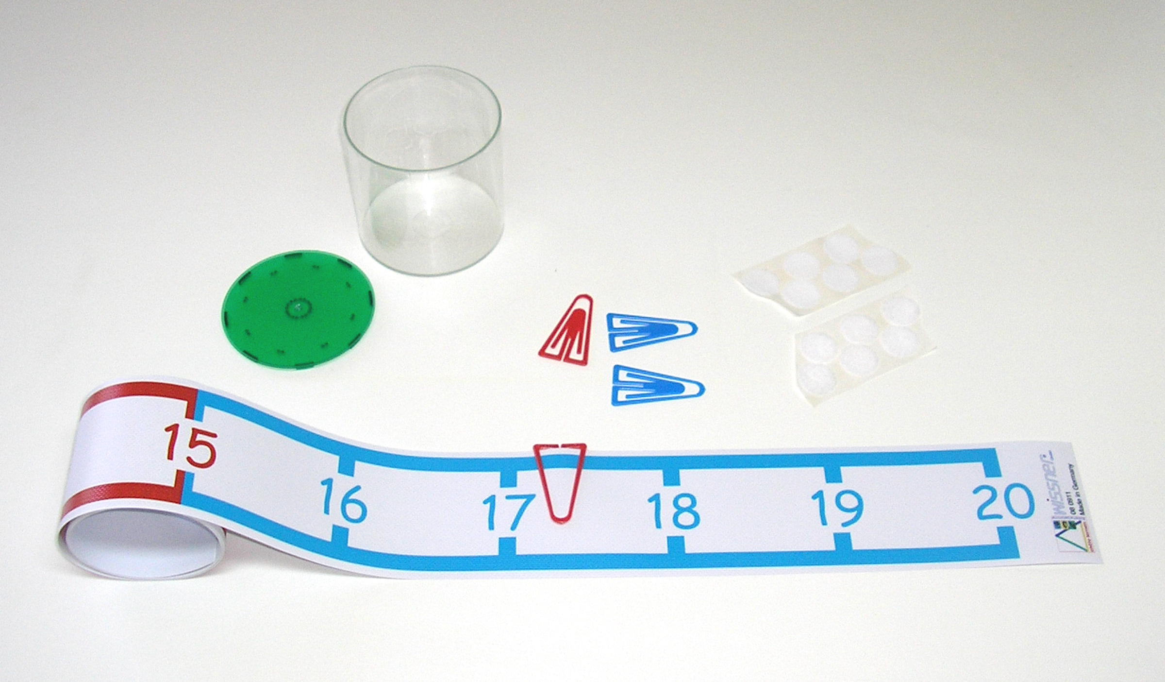 080911.000 Zahlenstrahl - Rechenband 1-20 Schreibschrift 2m lang