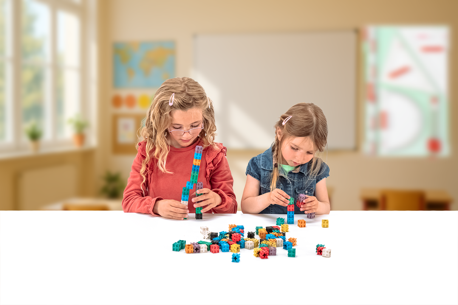 080580.000 Steckwürfel in 10 Farben (100 Stück)