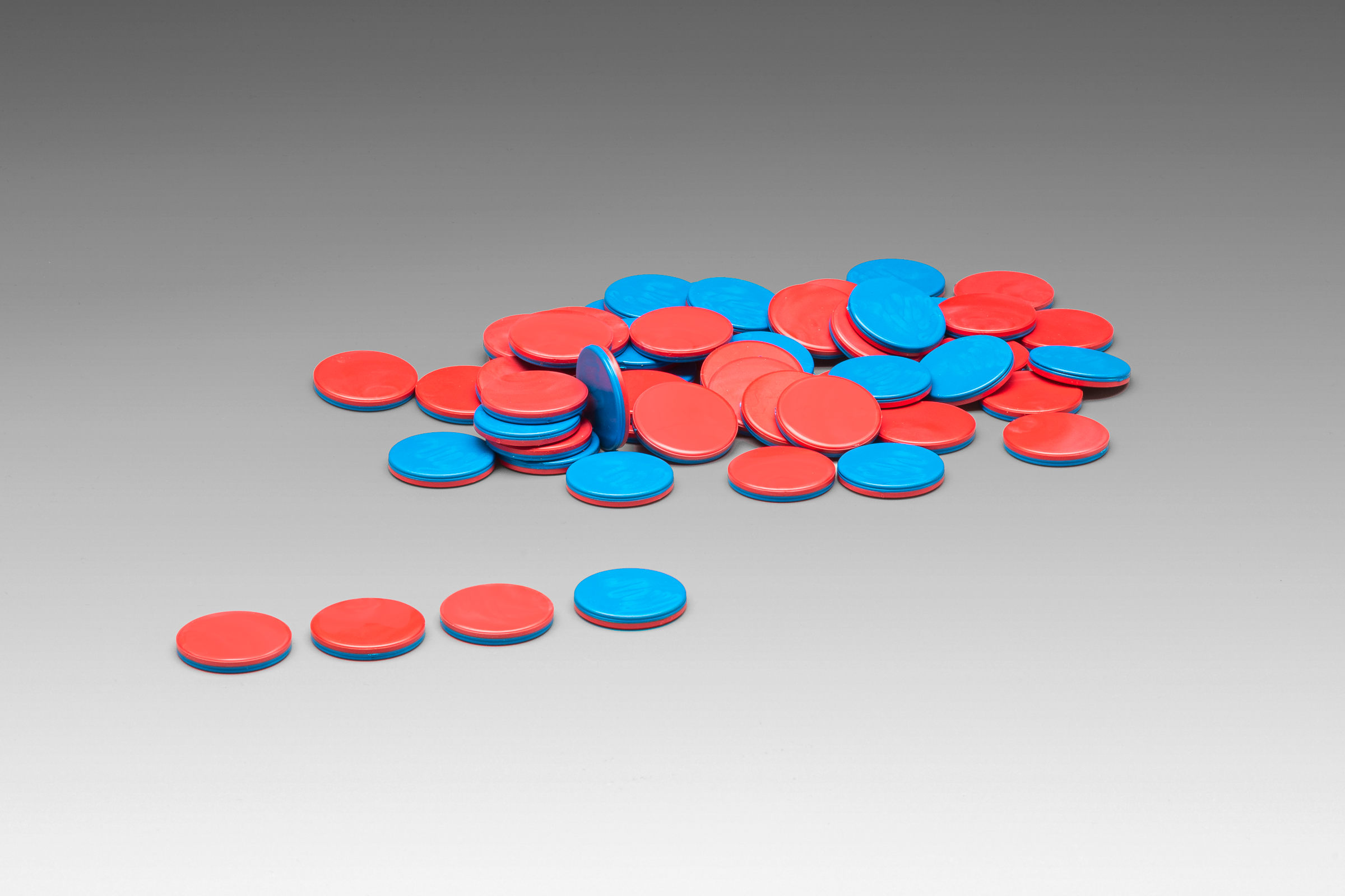 080810.050 Wendeplättchen rot/blau (50 Stück)