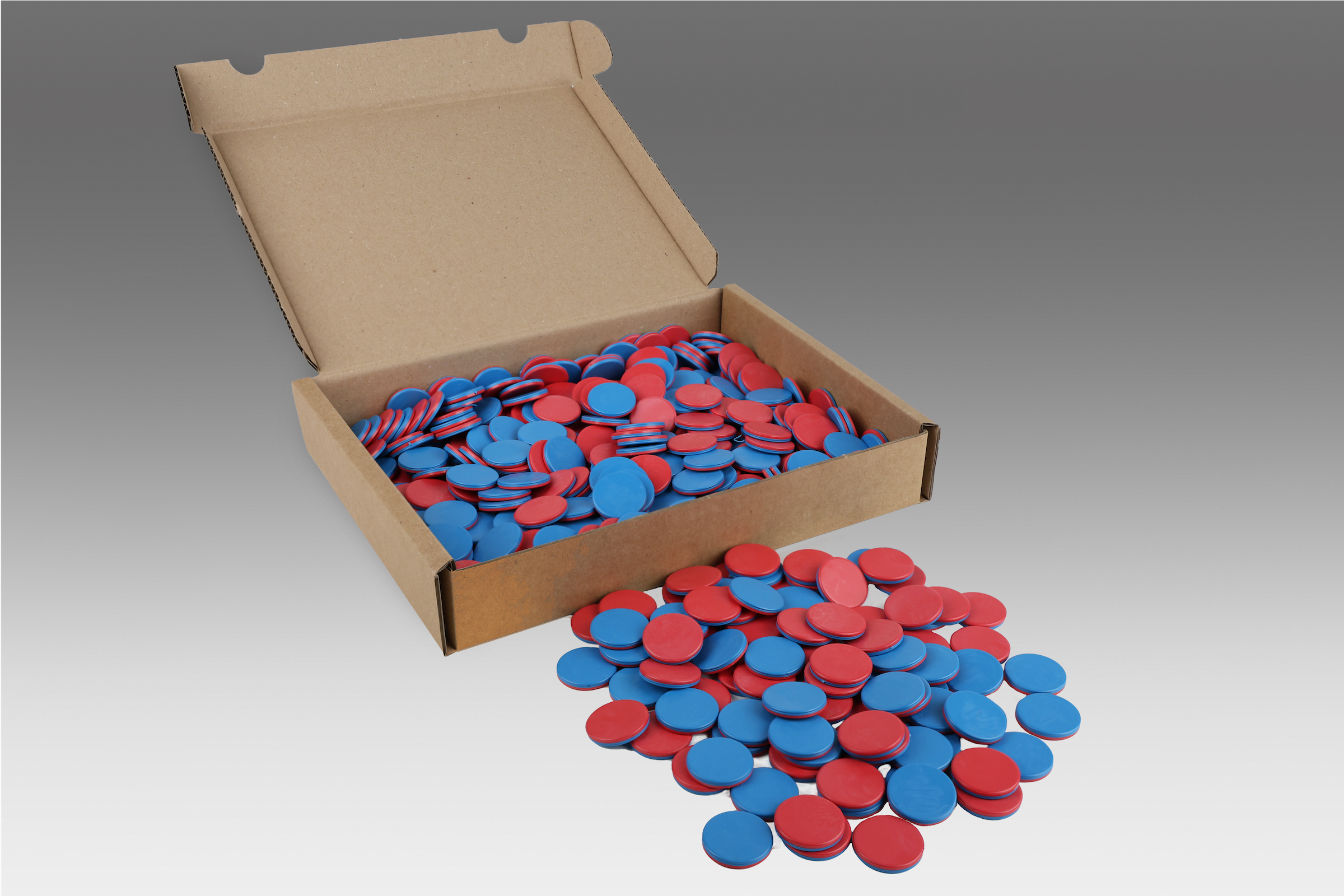 080810.050 Wendeplättchen rot/blau (50 Stück)