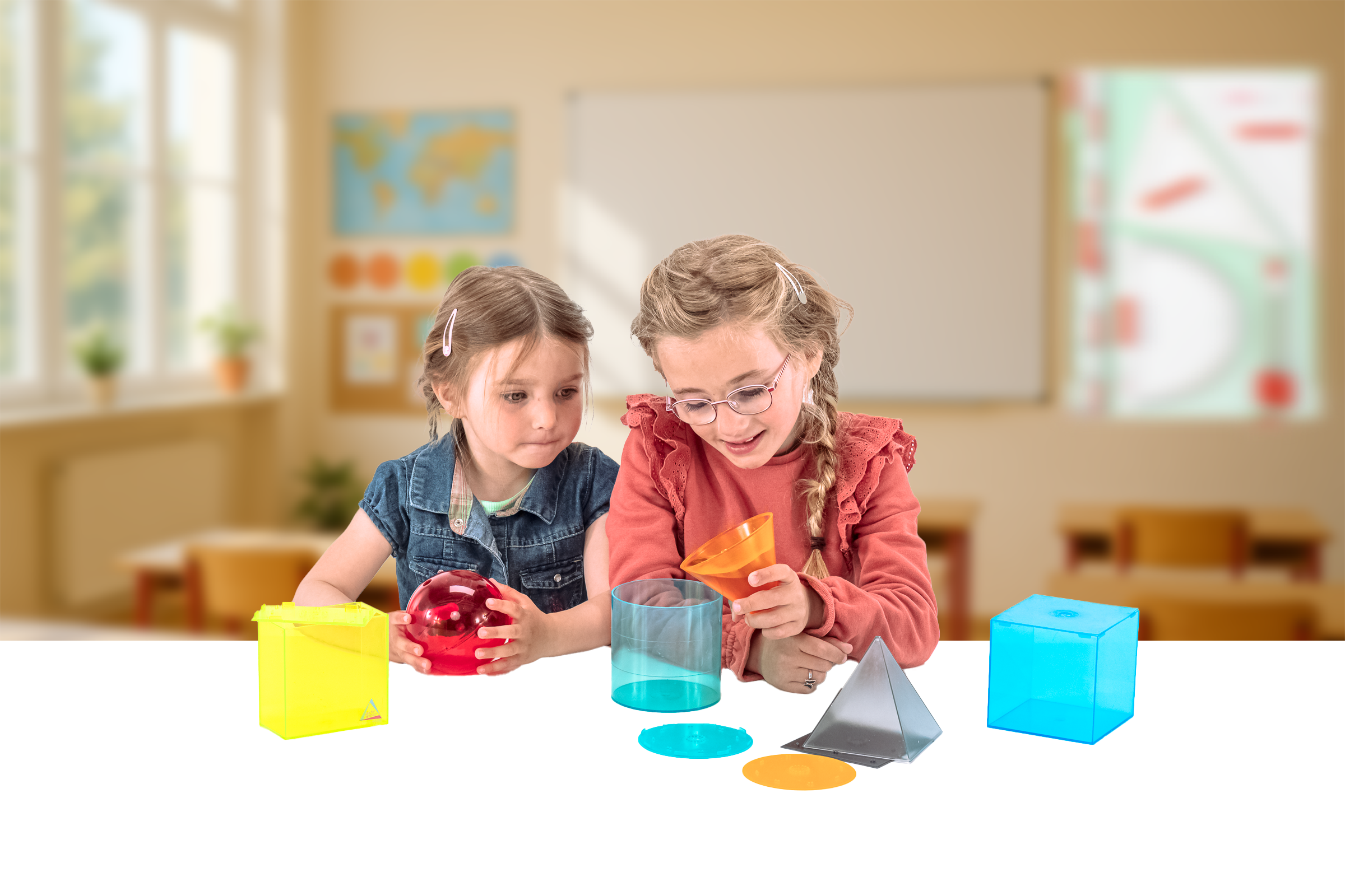 039604.000 Körperformensatz transparent in 6 Farben (6 Teile)