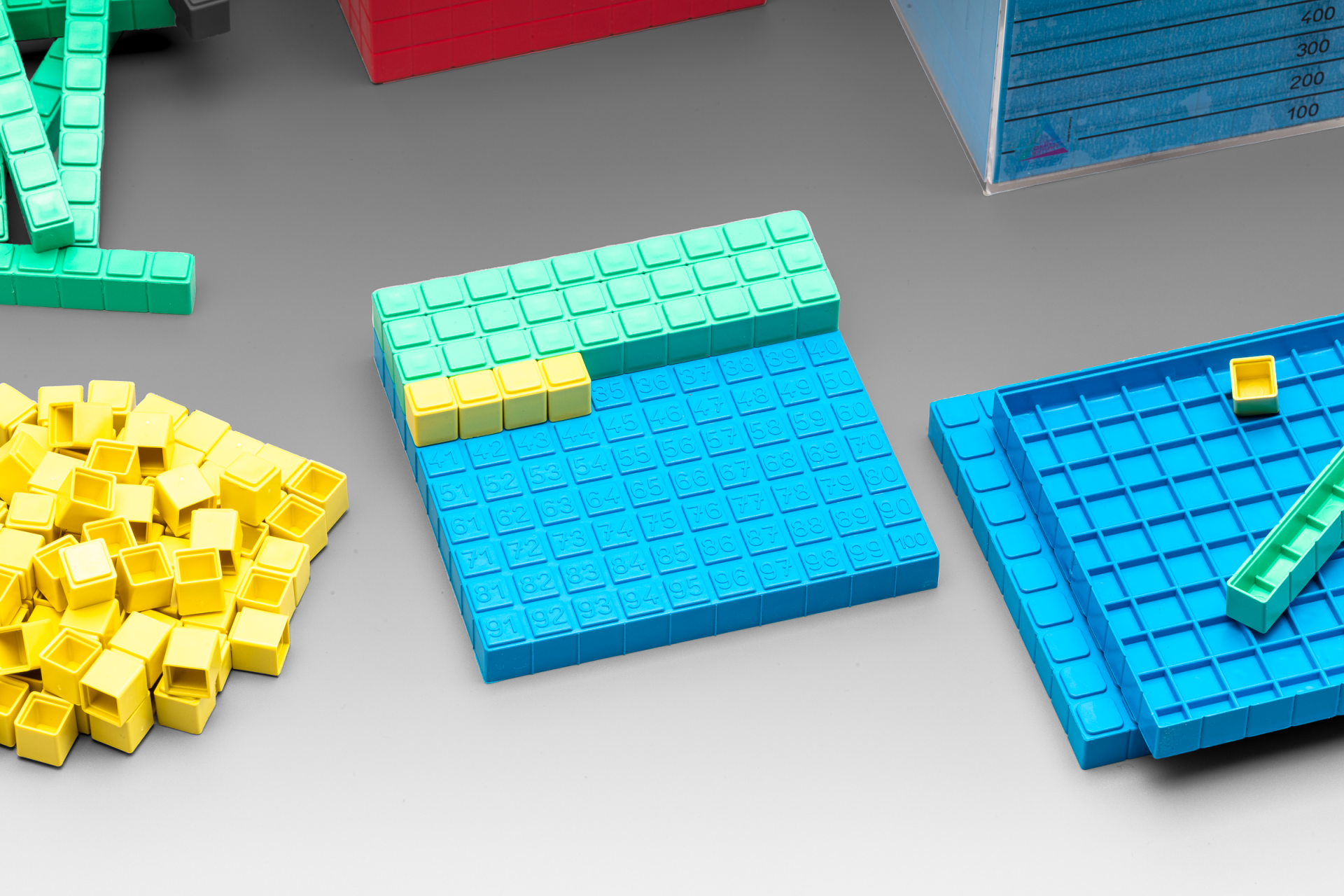 WISSNER® aktiv lernen -Decimales juego de cálculo (121 piezas) - RE-Plastic